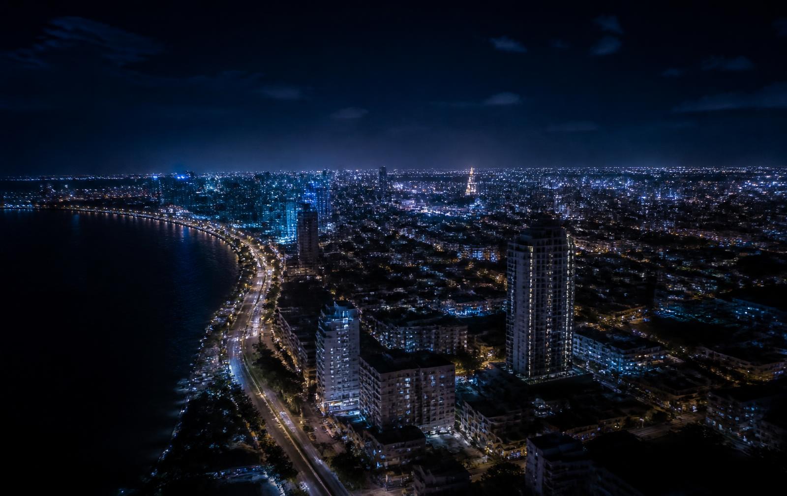 Vista nocturna de Santo Domingo
